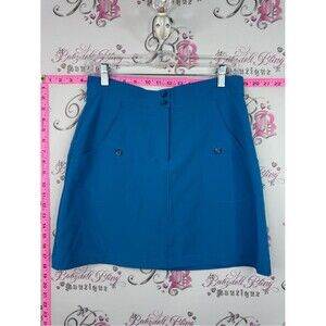 LOPEZ skort shorts under Blue Women's Casual A-Line Skirt